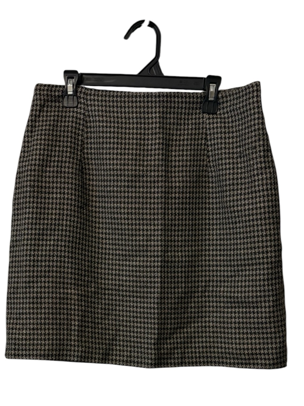 Tailor B. Moss Houndstooth Mini Skirt - Black & Cream